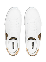 Dolce Gabbana Portofino Crown Patch White Gold