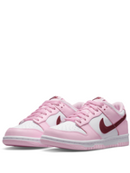 Nikee dunk pink foam red for her
