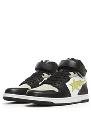 A Bathing Ape Bape Sta Mid Black Neon Green