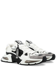 Dolce Gabbana D&G Mixed material Airmaster sneakers Black and White