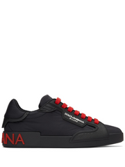 Dolce Gabbana Portofino Black Red Sneakers