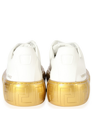 Versace Greca Sneaker Low Top White Gold