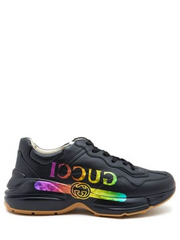 Gucci_. rython black logo sneakers