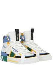 Dolce Gabbana Sneaker Calfskin 2 Zero custom High in Blu