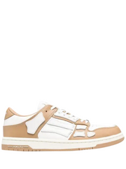 amirii skeleton low gold white sneaker