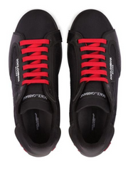 Dolce Gabbana Portofino Black Red Sneakers