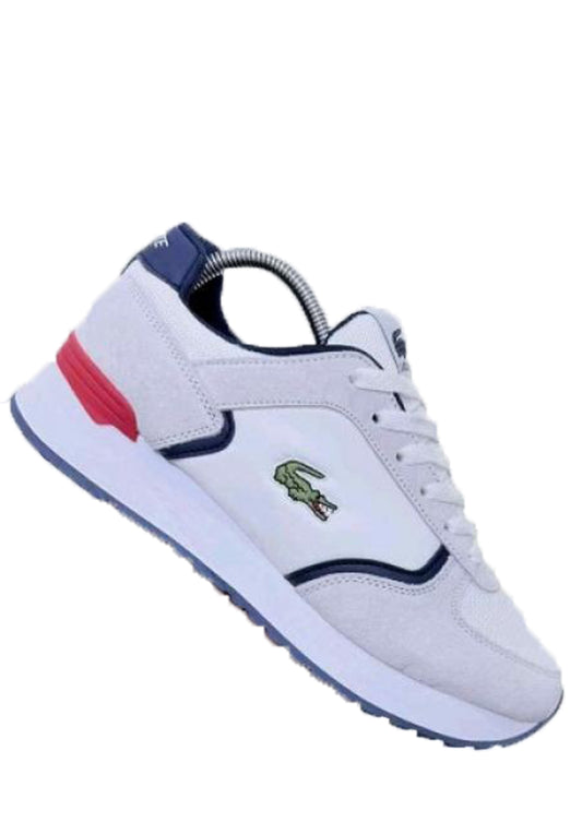 Lacostee Partner Piste White Navy Blue and Red