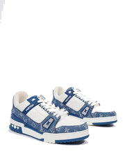 Louis Vuitton LV Monogram Trainer Blue White With Accessorie