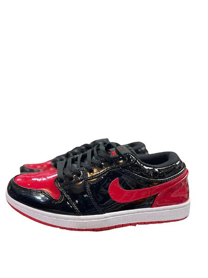 NIKE AIR JORDAN 1 LOW PATENT BRED