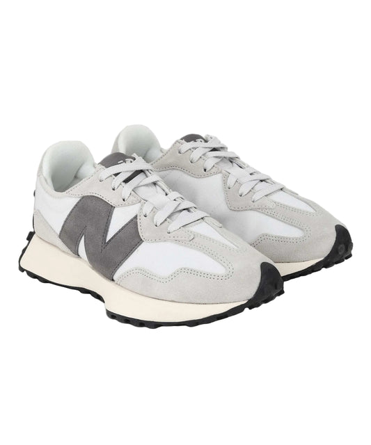 NEWW BALANCE 327 WHITE GREY WITH OG BOX KEYCHAIN