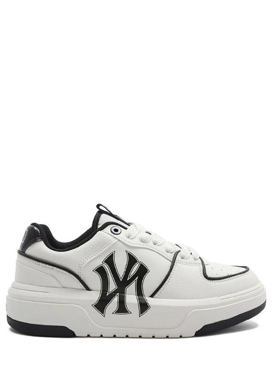 MLB CHUNKY LINER LOW WHITE BLACK