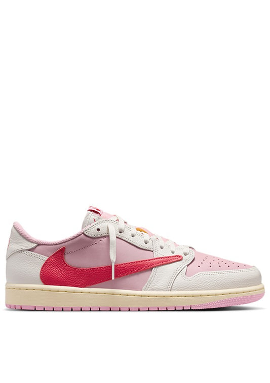 Nikee Air Jordan Retro 1 Travis Scott Tropical Pink Suede Quality 1308