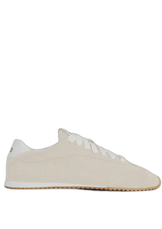 Alo Yoga Sunset Suede Sneakers Beige
