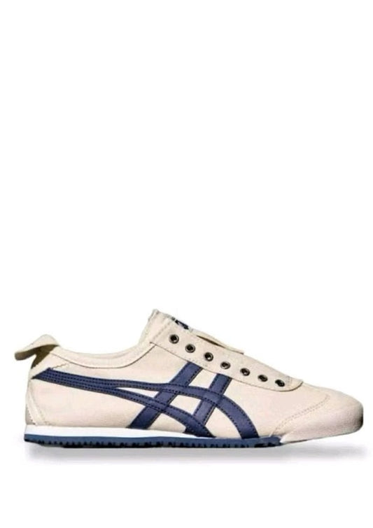 onitsukaa tigerr Mexico 66 BEIGE NAVY SLIPON