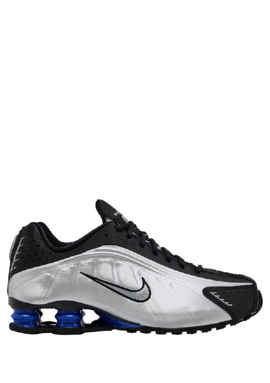 Nikee Shox R4 Black Metallic Silver Racer Blue