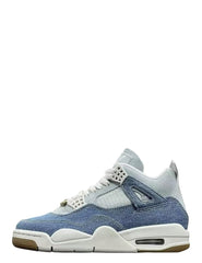 AIR JORDAN RETRO 4 WORN BLUE DENIM