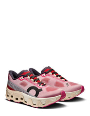 On Cloudmonster Hyper running shoes in a redcream