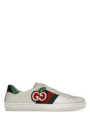 Guccii Ace Low GG Apple Patch White 408