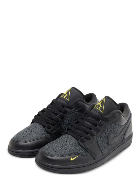 Nikee Air Jordan 1 Low SE Black Anthracite Tour Yellow
