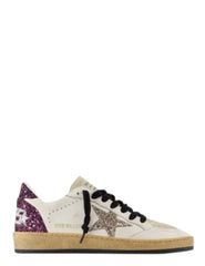 Golden Goose Ball Star White Purple Silver