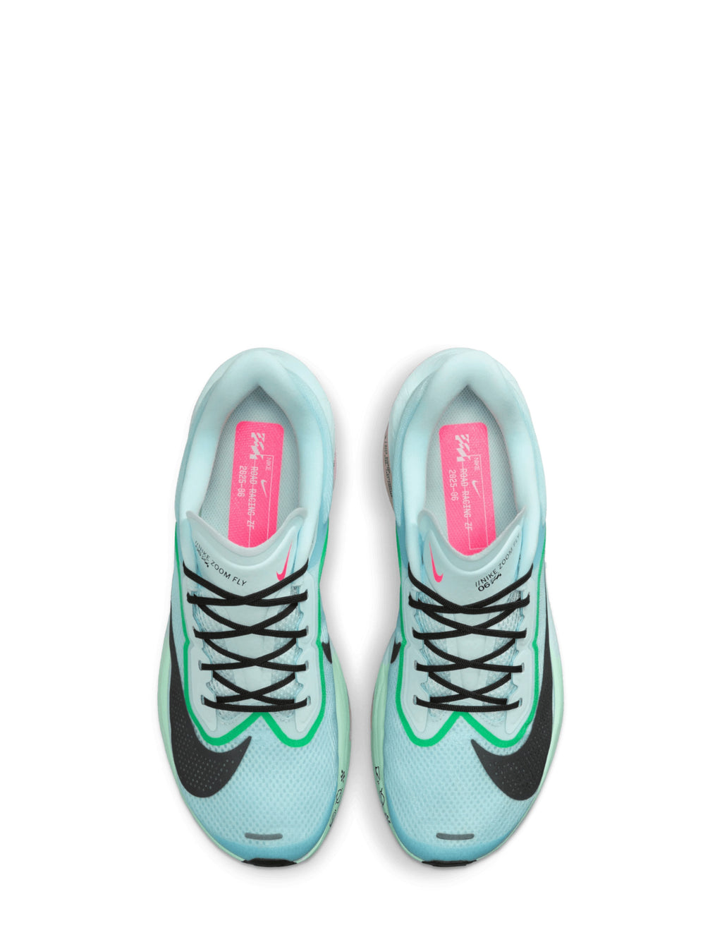 Nik ee zoom Fly 6 Glacier Ice Hyper Pink Green