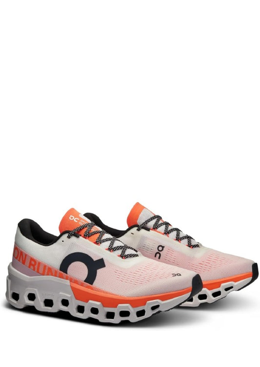 On CloudMonster 2 Undyed Flame White Orange