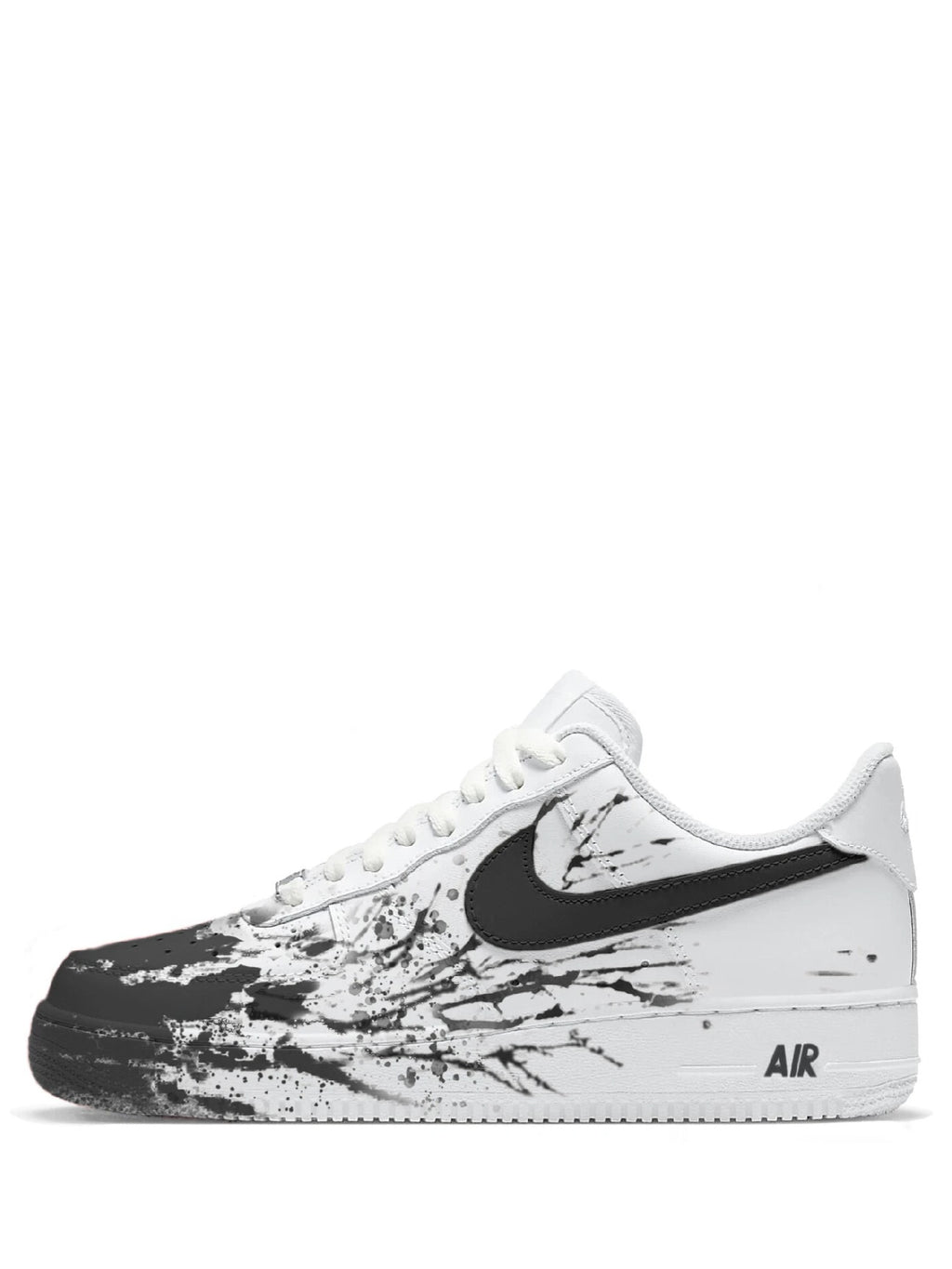 Nikee Airforce 1 Black paint custom