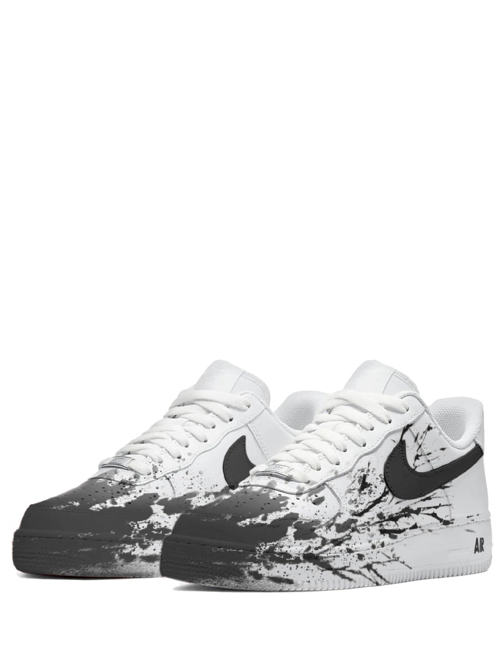Nikee Airforce 1 Black paint custom