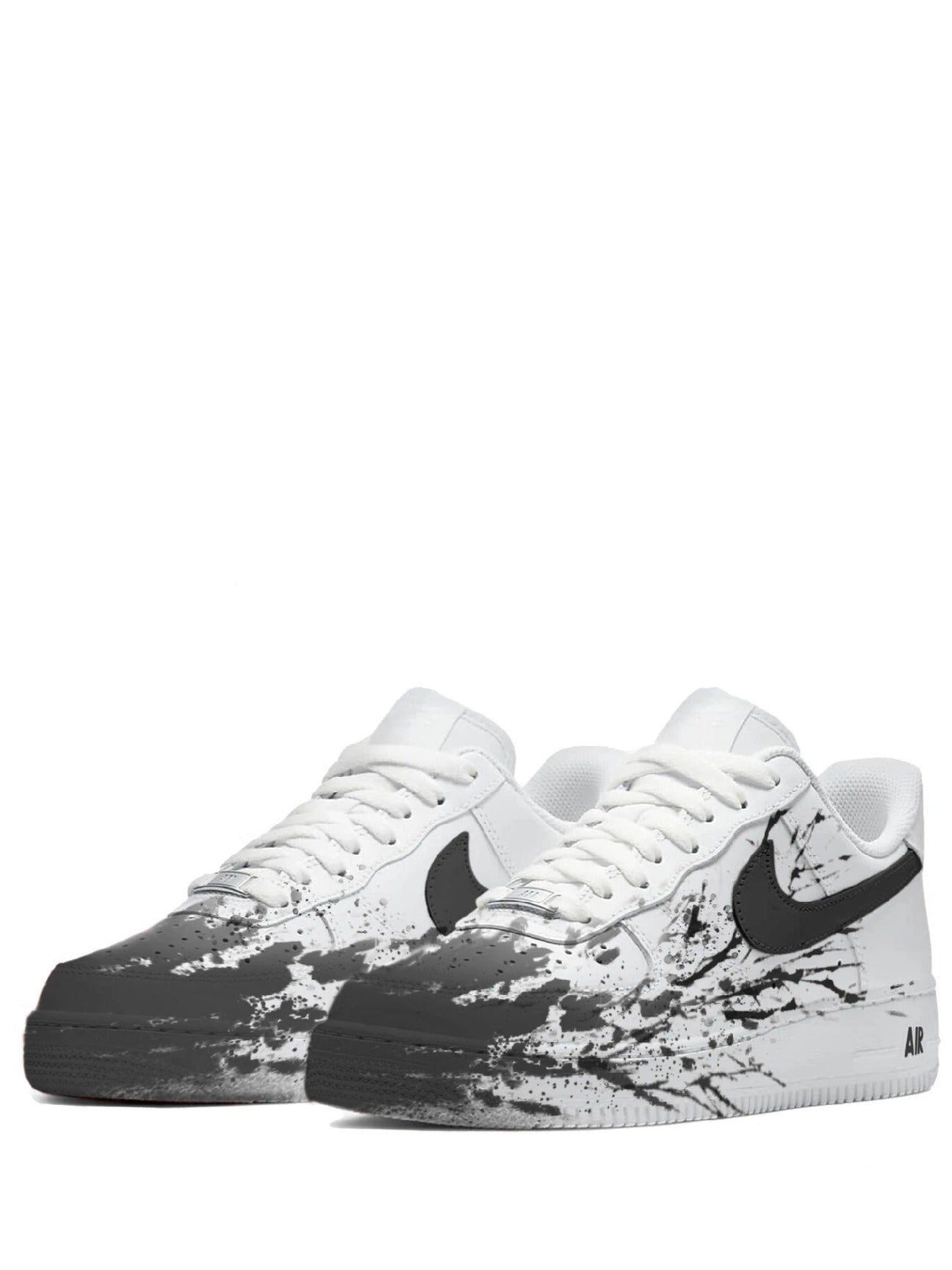 Nikee Airforce 1 Black paint custom