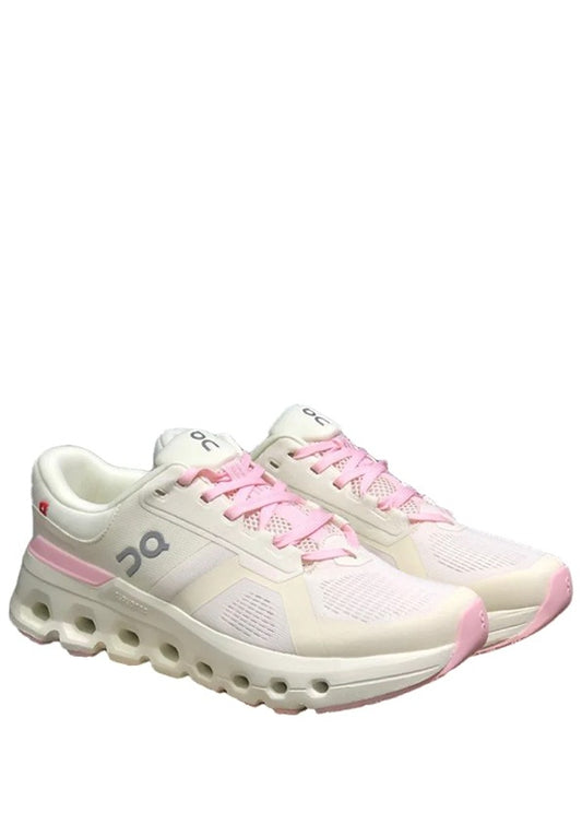 On Running Cloud Runner Shoes White Pink Sporty Elegant 1227