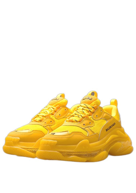 Balenciaga Triple S Clear Sole Sneakers Yellow