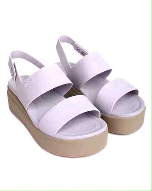 Crocss Brooklyn Slingback Low Wedge Sandals For Her Purple