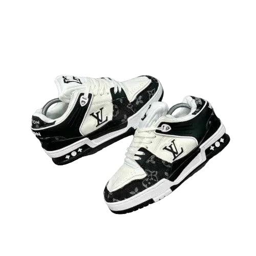 louiss Vuitton Trainer Nigo Denim Black White