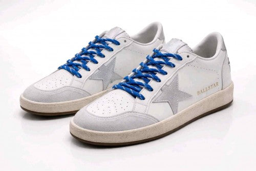 Golden Goose Ball Star White Silver Blue Sneaker