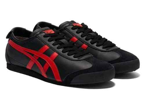 Onitsuka Tiger Mexico 66 Black Classic Red womens 457