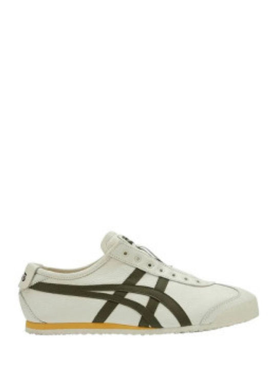 Onitsukaa Tigerr Mexico 66 Slip On Leather Cream Olive 1186