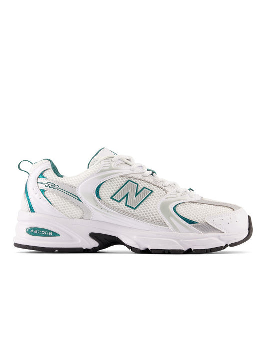 WMN Neww Balance 530 White Green For Her